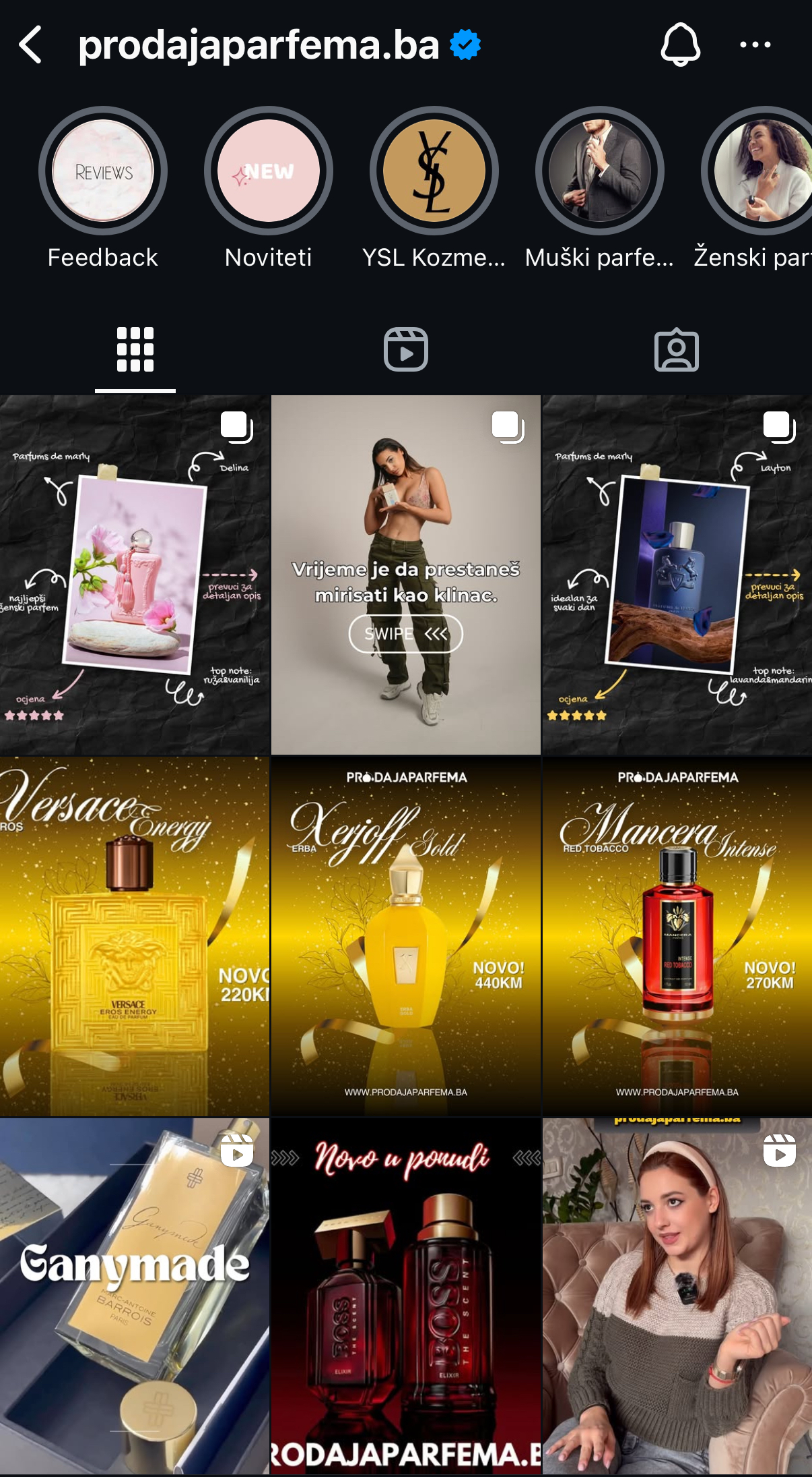 Prodaja Parfema Instagram