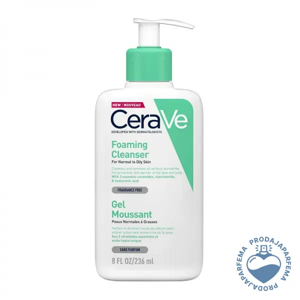 CERAVE Penušavi gel za čišćenje za normalnu do masnu kožu 236ml | Šminka