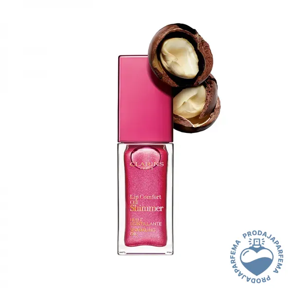 CLARINS Lip Comfort Oil Shimmer (05 Pretty in Pink) 7ml | Sjajevi