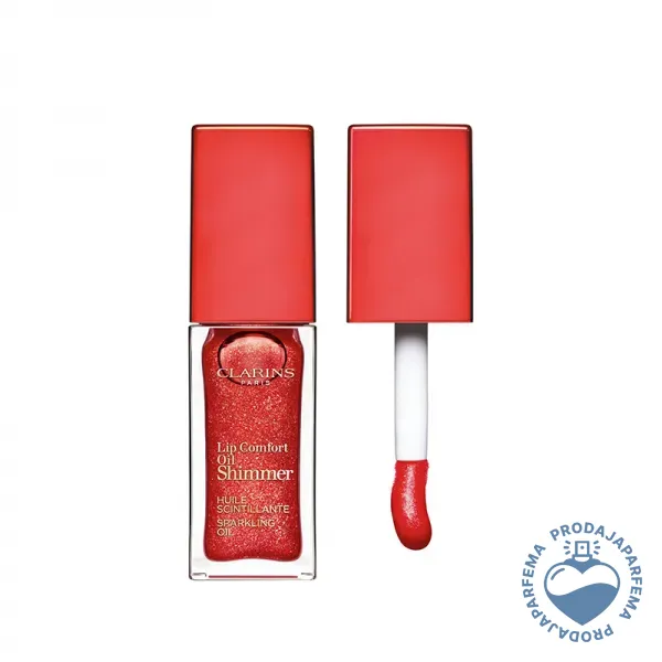 CLARINS Lip Comfort Oil Shimmer (07 Red Hot) 7ml | Sjajevi