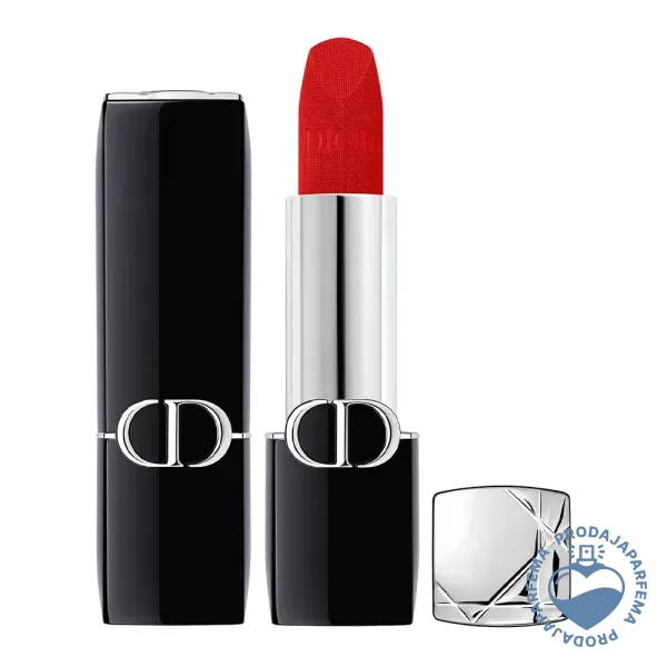 Christian Dior Rouge Dior Lipstick (N°999 Velvet Finish) 3.5g | Ruževi