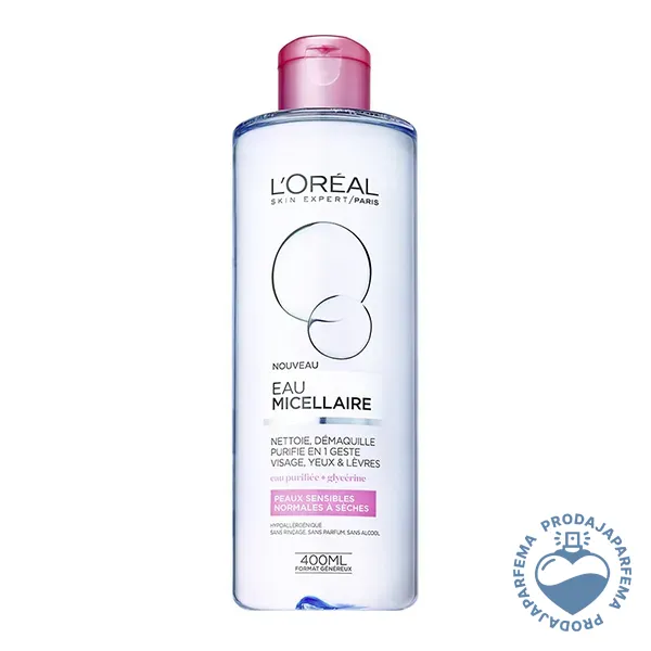 L'ORÉAL Micelarna voda za osetljivu i suvu kožu 400ml | Šminka