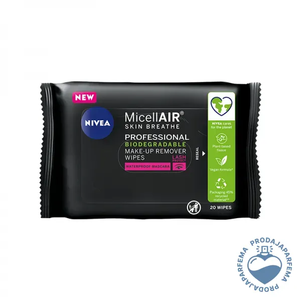 NIVEA Micellair Skin Breathe Expert (vlažne maramice za uklanjanje šminke) 20kom | Uklanjanje šminke