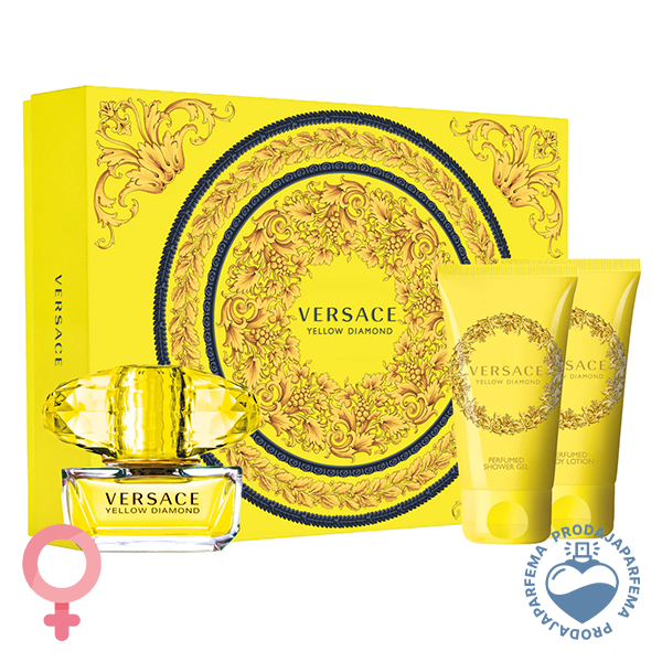 Versace Yellow Diamond 50ml EDT + Body Losion 50ml + Gel za tuširanje 50ml | Setovi