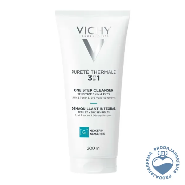 VICHY Pureté Thermale 3-in-1 One Step Cleanser (3u1 mleko za uklanjanje šminke) 200ml | Uklanjanje šminke