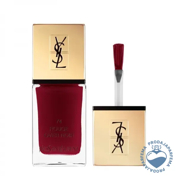 Yves Saint Laurent La Laque Couture (N°74 Rouge Over Noir) lak za nokte 10ml | Lakovi