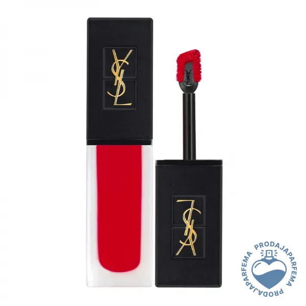 Yves Saint Laurent Tatouage Couture Velvet Cream Liquid Lipstick (N°205 Rouge Clique) 6ml | Tečni ruževi
